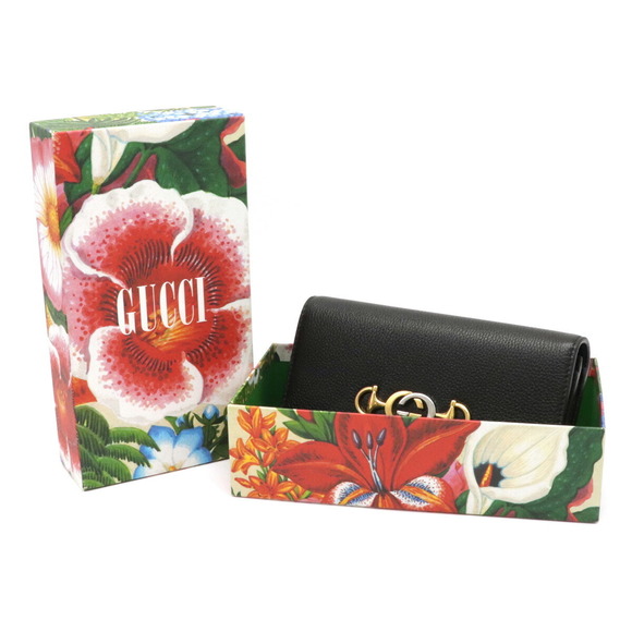 Gucci Zumi Continental Wallet Leather Black - Picture 5 of 5